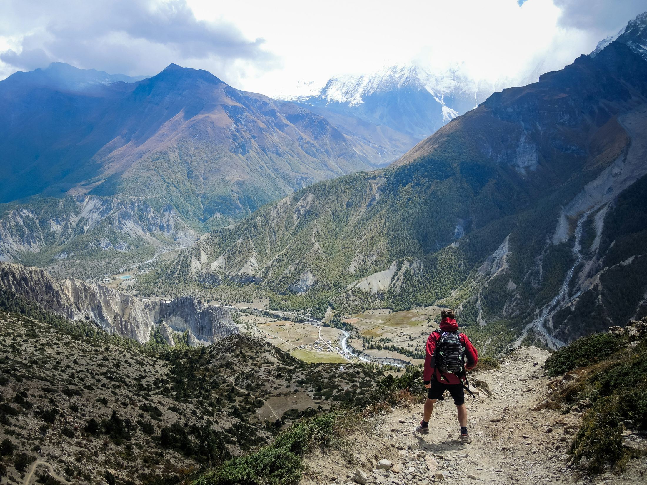 Trail above Manang